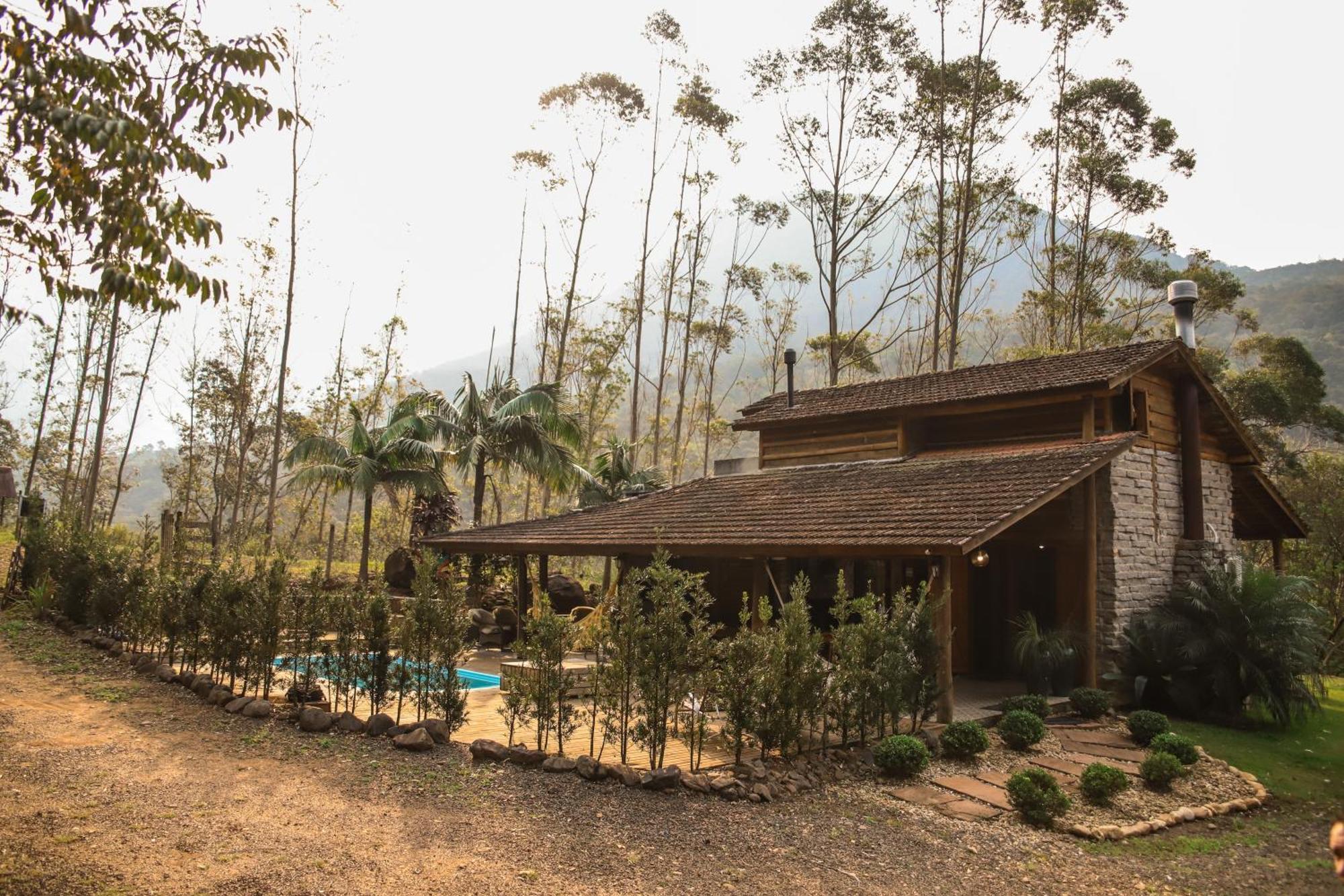 Chale Casa De Pedra, Vivenda Serra Velha, Chales De Montanha Timbe do Sul Exteriör bild